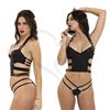 Top de Eco Cuero con Puntilla